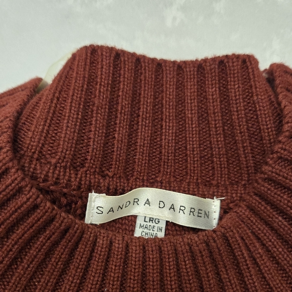 Cable Knit Rust Dress - Picture 4 of 7
